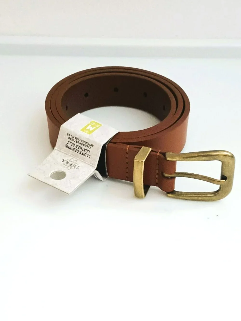 Serra Women's Brown Leather Belt 31